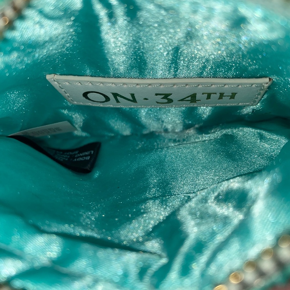 Glass Beaded Coin Purse With Key Chain & Tassel, Color: Pool Blue - Picture 6 of 6